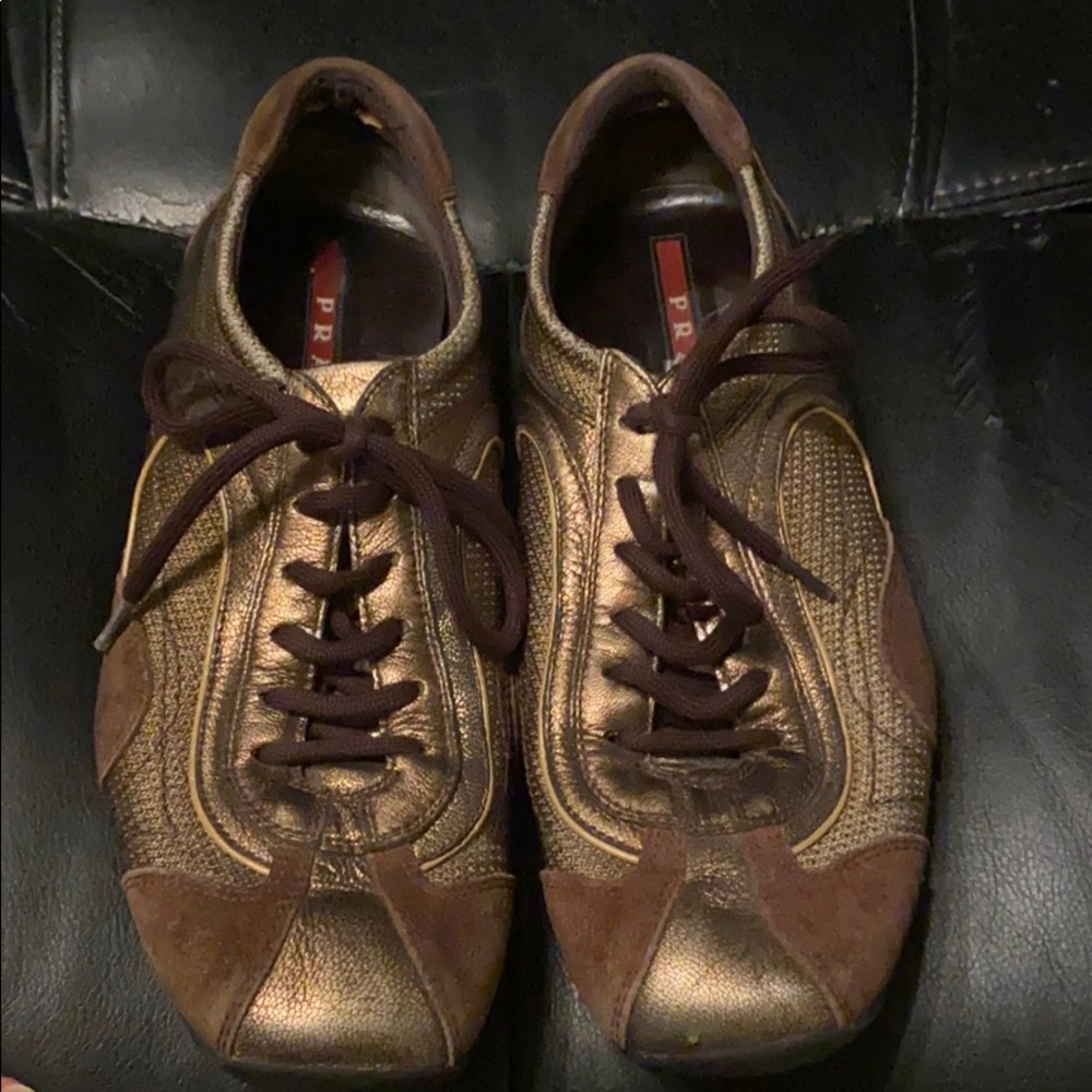 Prada sneakers.